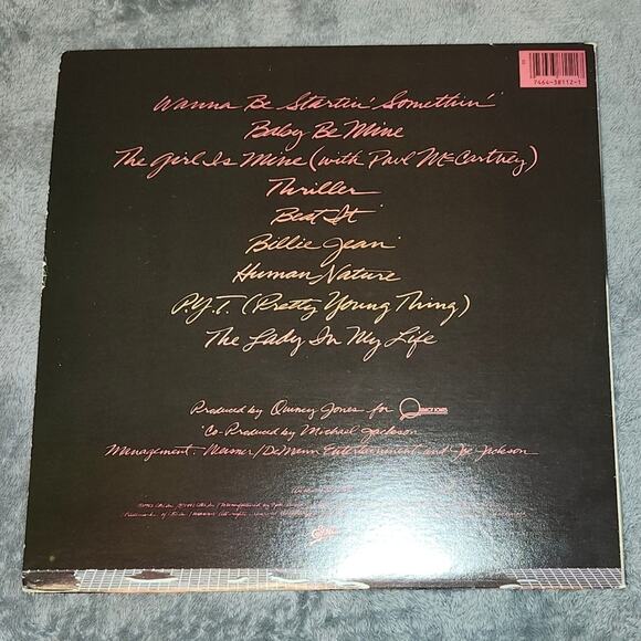 BLACK FRIDAY SALE VINTAGE Michael Jackson Thriller Vinyl Record, 1982 EUC - Picture 4 of 13